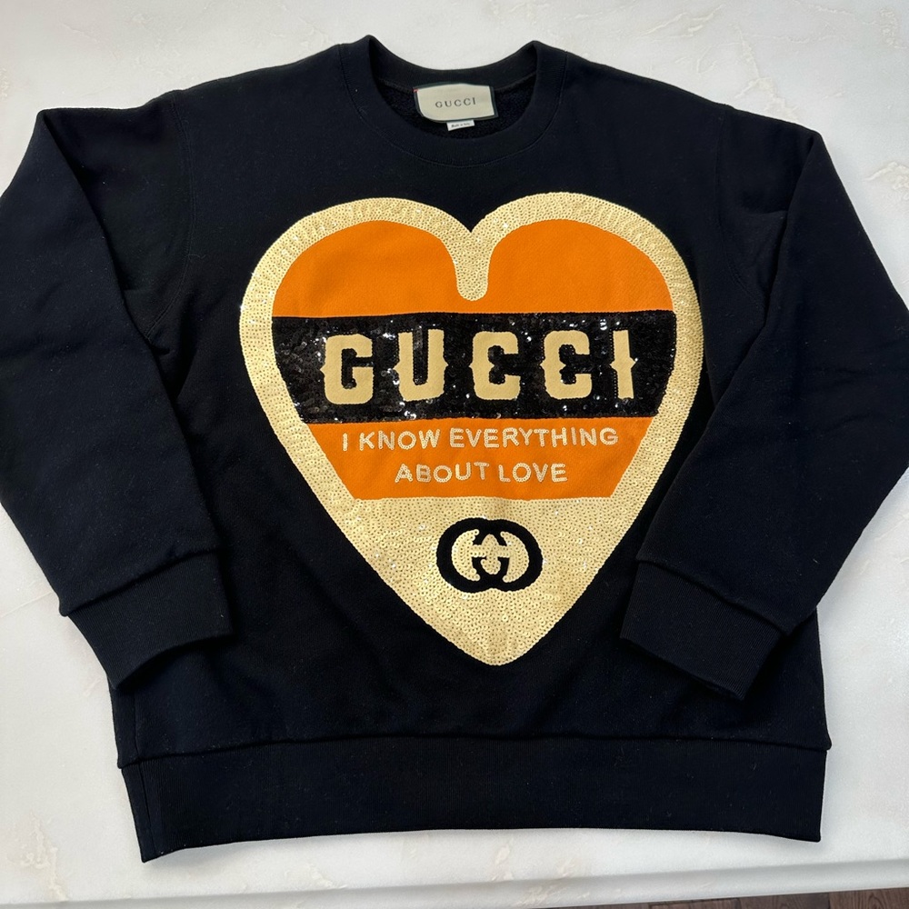 Gucci Heart I Know Everything About Love Sweatshirt
